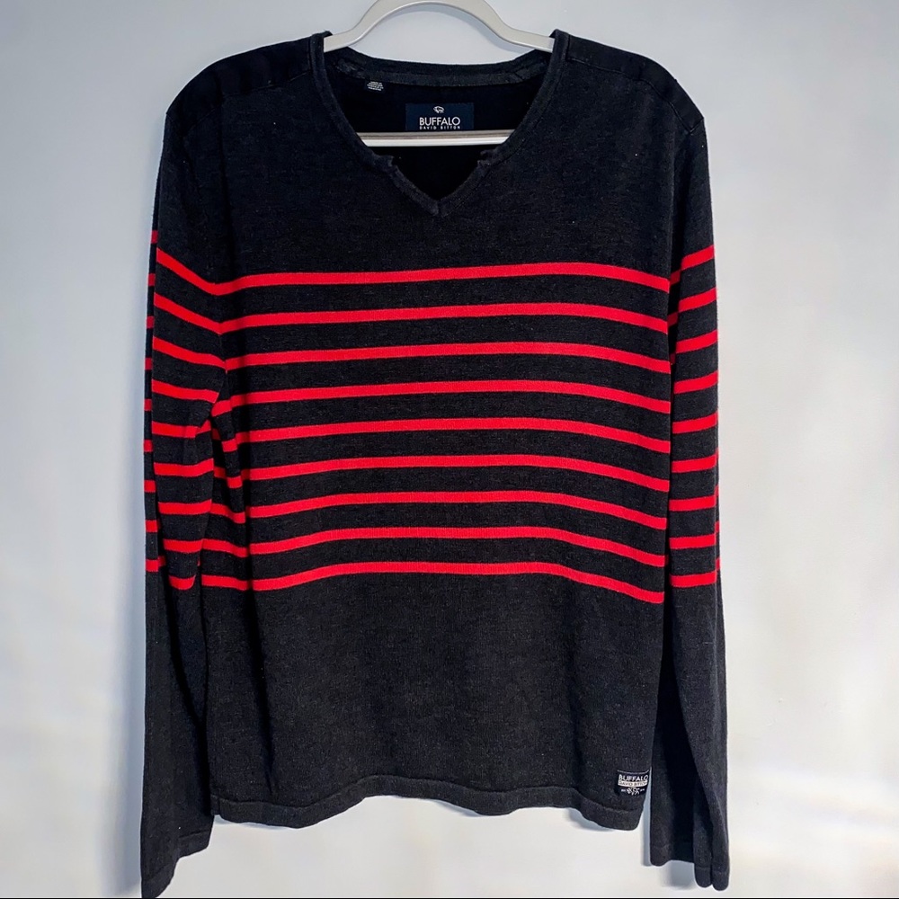 Men’s Long Sleeve Shirt XL Buffalo David Bitten